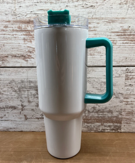 Sublimated 40oz Colored Handle Tumbler